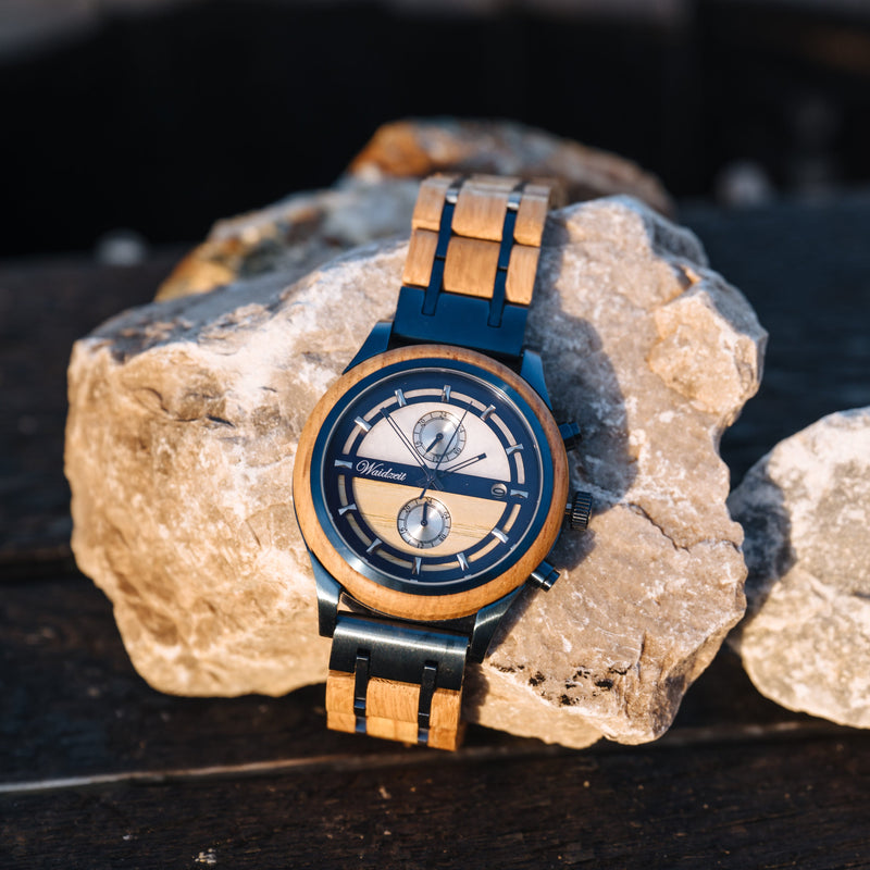 Bierfass Herrenuhr Armbanduhr Holzarmband