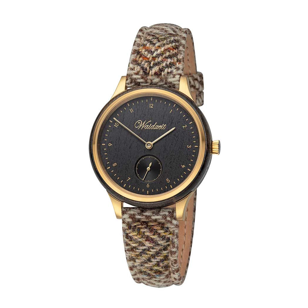 Mystic Gold Damenuhr mit Tweedband