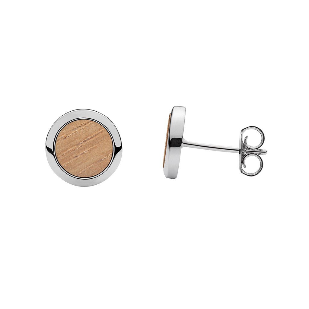 Waidzeit Ohrstecker Holzohrringe Schmuck Holzschmuck Geschenksidee Austriandesign ShopinAustria Silberschmuck vergoldet