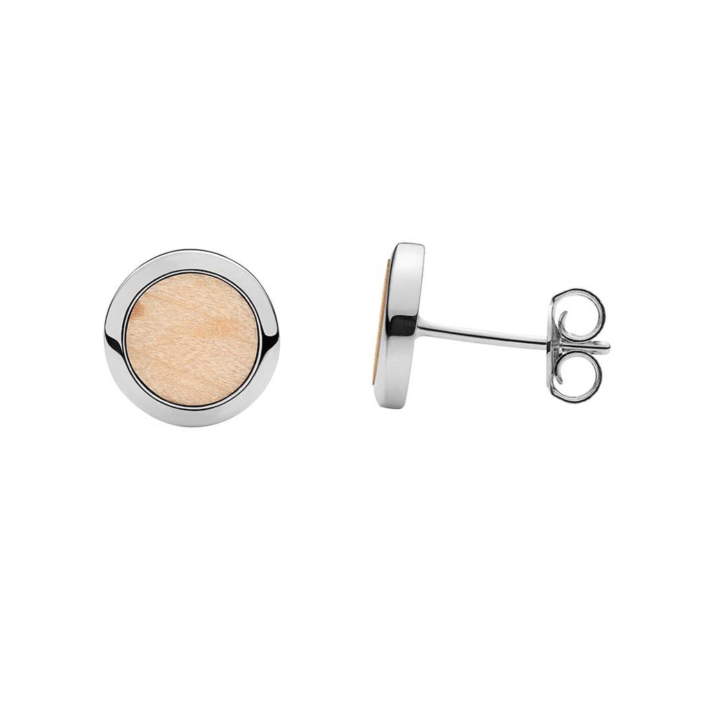 Waidzeit Ohrstecker Holzohrringe Schmuck Holzschmuck Geschenksidee Austriandesign ShopinAustria Silberschmuck Zirbe