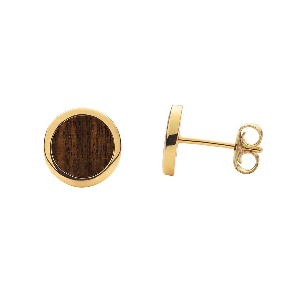 Waidzeit Ohrstecker Holzohrringe Schmuck Holzschmuck Geschenksidee Austriandesign ShopinAustria Silberschmuck vergoldet