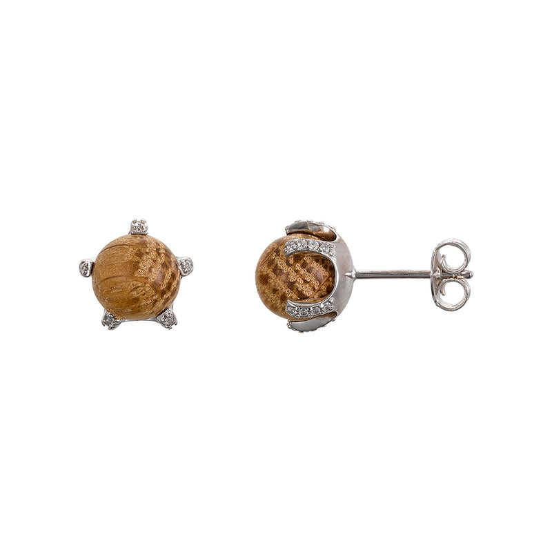Barock Ohrstecker silber