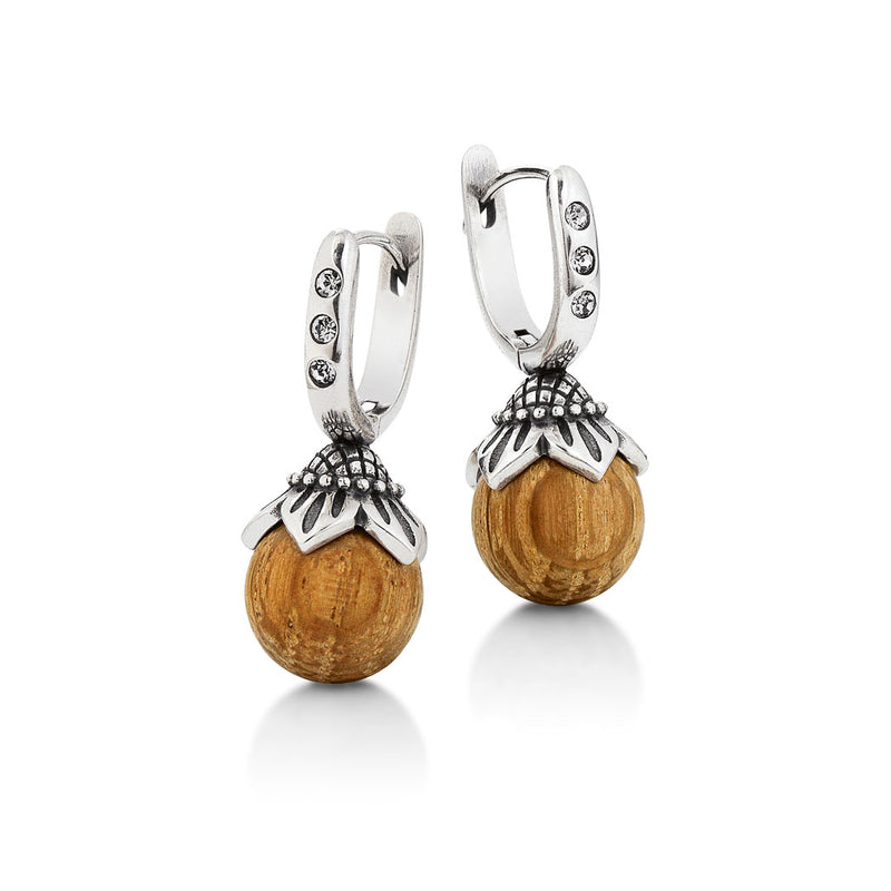 Barrique Waidzeit Weinfass Schmuck aus Weinfass Damen Sterlingsilber Silberschmuck Holzschmuck Barrique Damengeschenk Damenschmuck