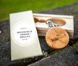 Waidzeit Alpin Taschenuhr Eiche Holzuhr Geschenk Männeruhr Austrian Design heimisches Holz Herrenuhr pocket watch Geschenksidee Geschenk für Männer individuelle Gravur