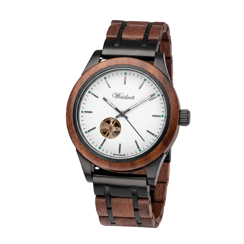 Gamskar Automatik Herrenuhr mit Holzband