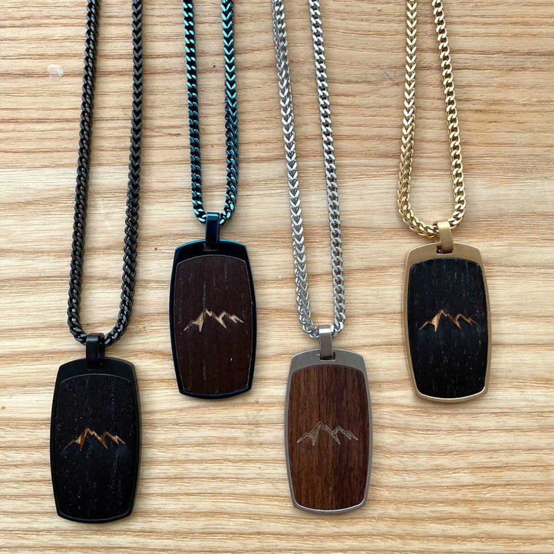 Felix Männerkette Walnuss silber