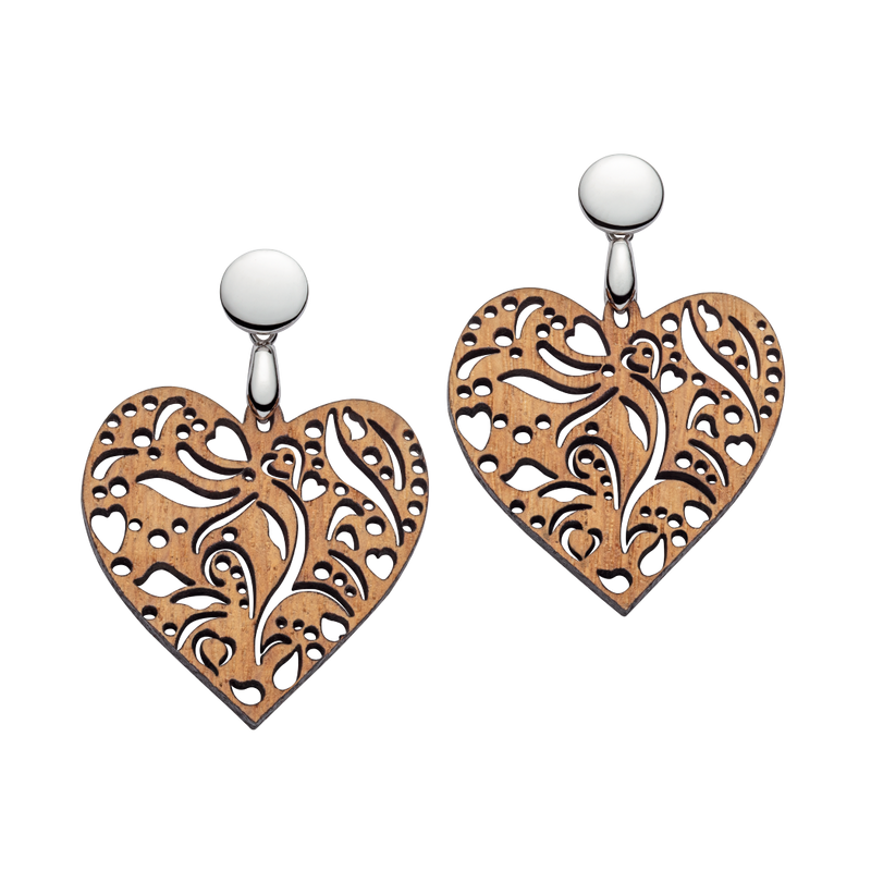 Coeur de Fleur Ohrringe Silber & Barrique