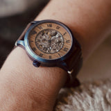 Grönland Automatikuhr Vintage blau