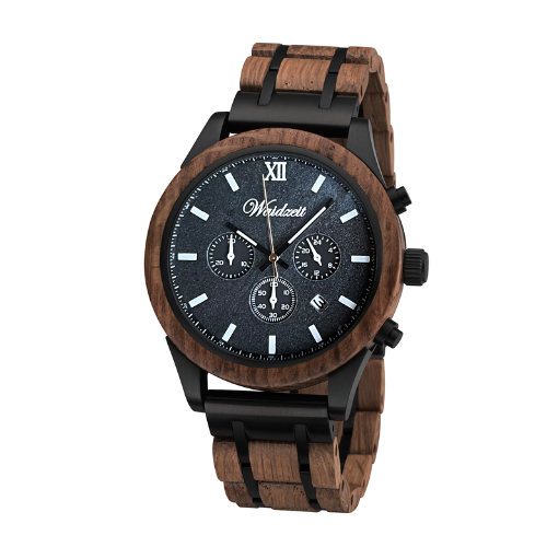 Chronograph Alpinist Herrenuhr Walnuss