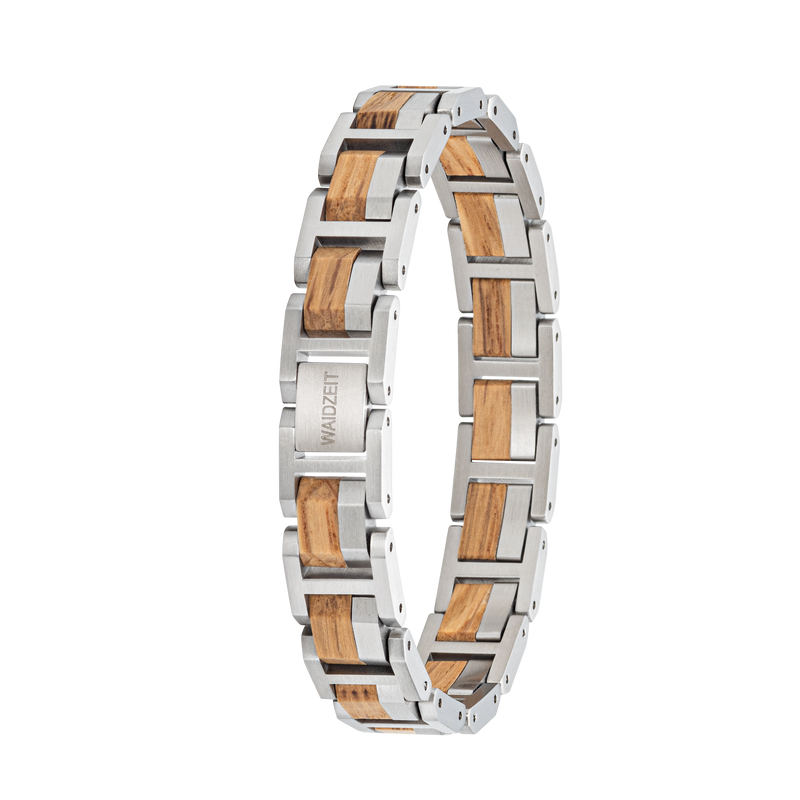 Elementarmband Barrique oder Mooreiche silber
