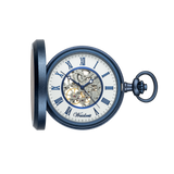 Franz Benedikt Skelett Taschenuhr Vintage Blau