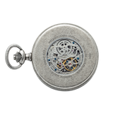 Franz Otto Skelett Taschenuhr Vintage Silber