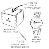 Chronograph GIN White Ice Holzband Herrenuhr