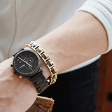 Elementarmband Mooreiche Gold