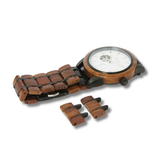 Waldlicht Automatik Herrenuhr mit Holzband