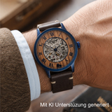 Grönland Automatikuhr Vintage blau