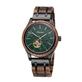 Waldlicht Automatik Herrenuhr mit Holzband