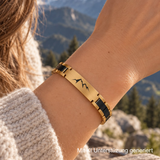 Elementarmband Premium Damen Mooreiche gold