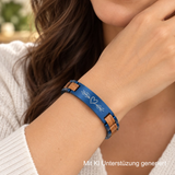 Elementarmband Premium Rumfass königsblau