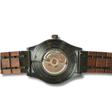 Waldlicht Automatik Herrenuhr mit Holzband