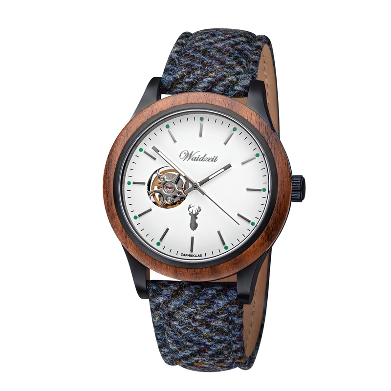 Gamskar Automatik Herrenuhr mit Tweedband