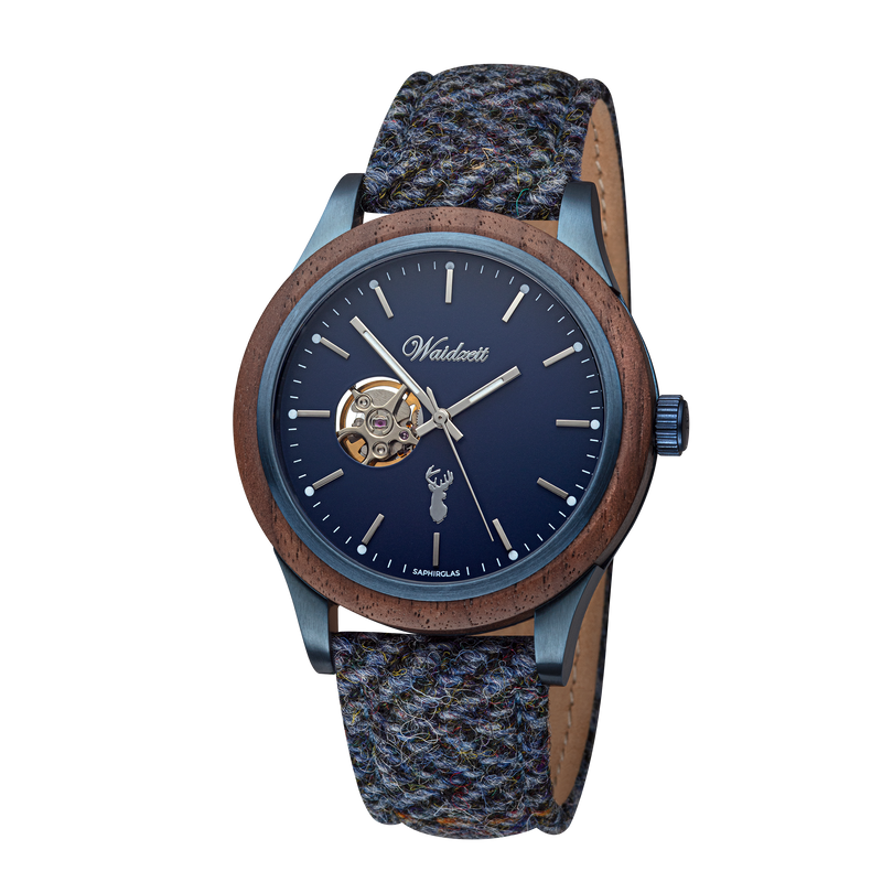 Gebirgsee Automatik Herrenuhr mit Tweedband