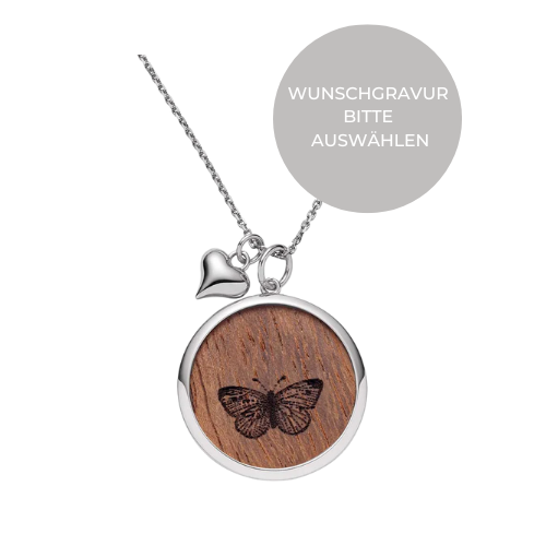 Holzschmuck Silberschmuck Halskette Waidzeit