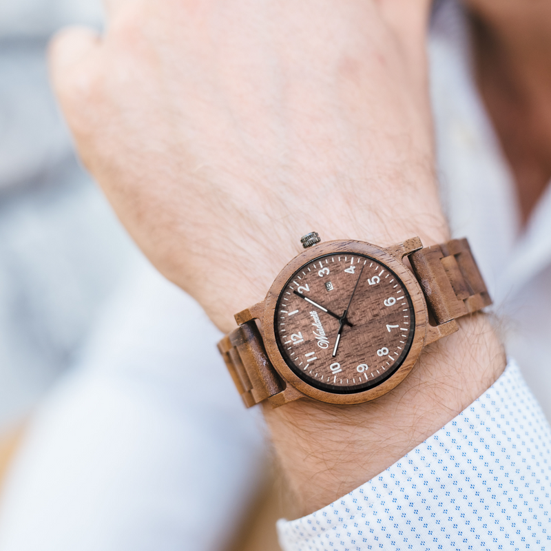 Moritz Herrenuhr mit Holzarmband