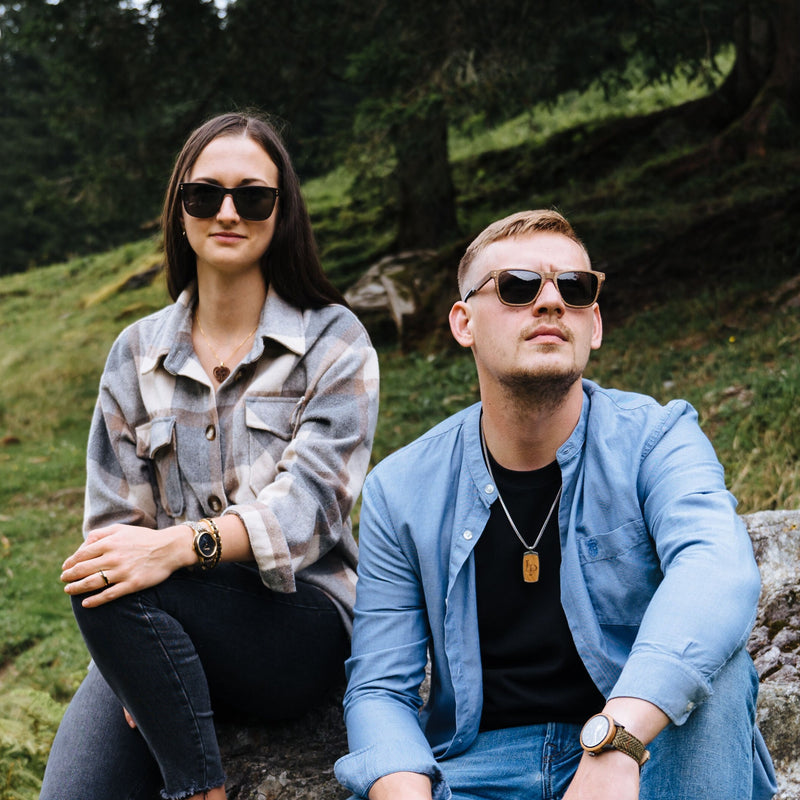 Waidzeit Sonnenbrille Holzbrille Holzsonnenbrille Ebenholz Austriandesign