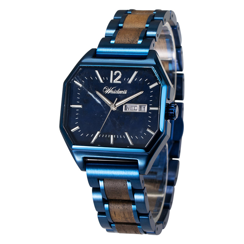 Metropolitan Hamburg Armbanduhr Walnuss