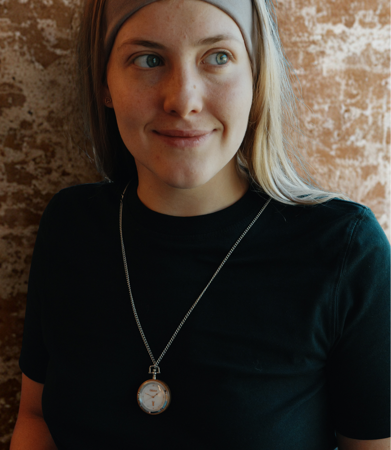 Lune Perle Damen Taschenuhr