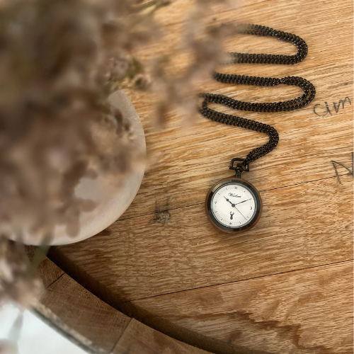 Noir Elegance Damen Taschenuhr