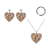 Coeur de Fleur Schmuckset Barrique Silber