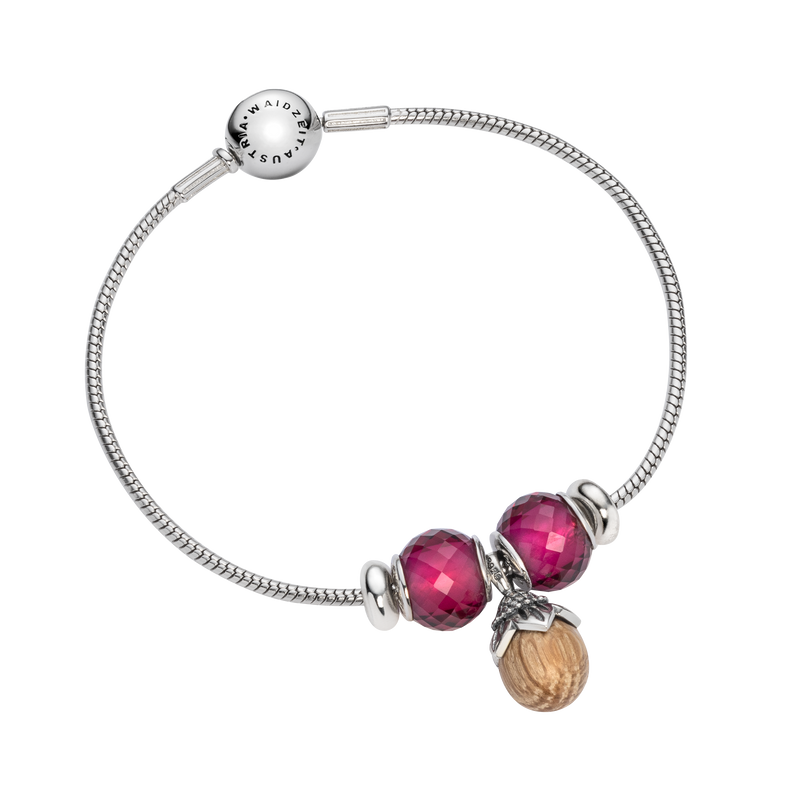 Bordeaux Silberarmband