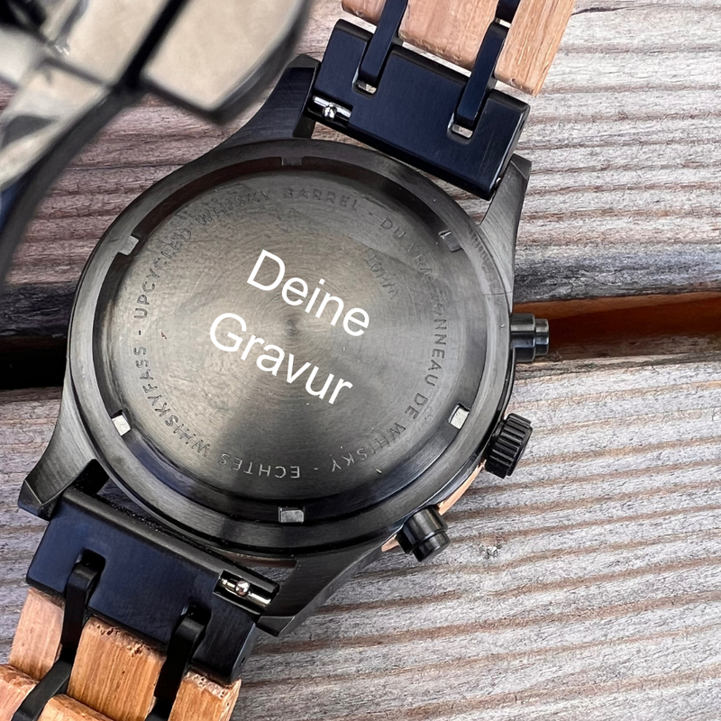 Individuelle Gravur - Rückseite Armbanduhr