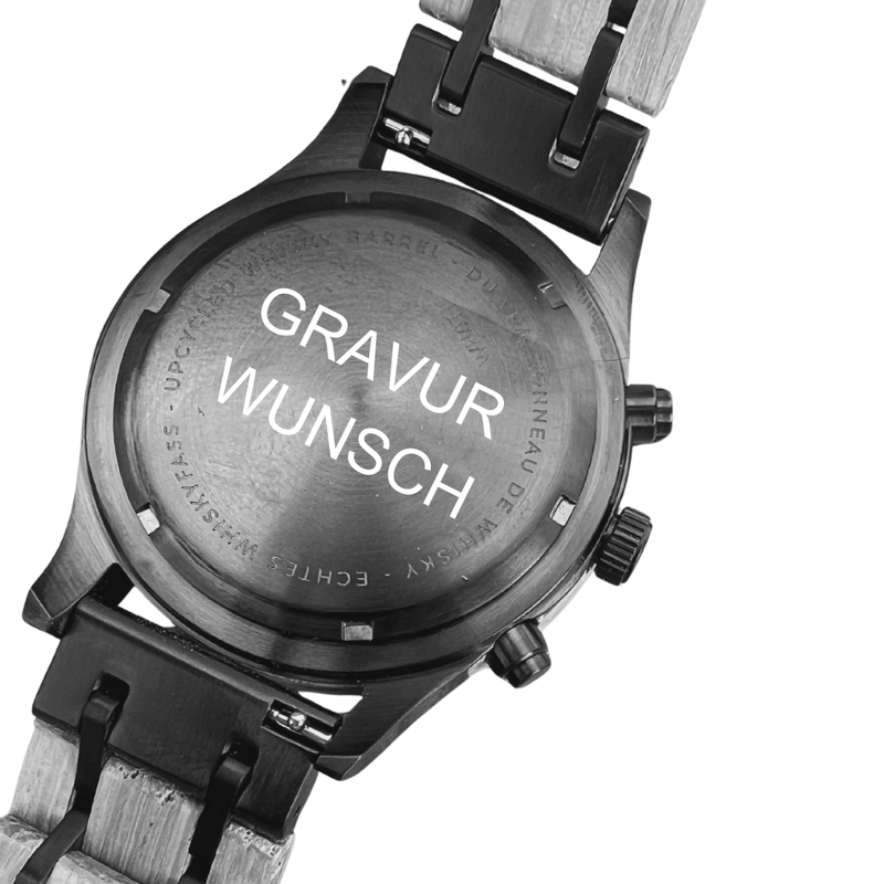 Individuelle Gravur - Rückseite Armbanduhr