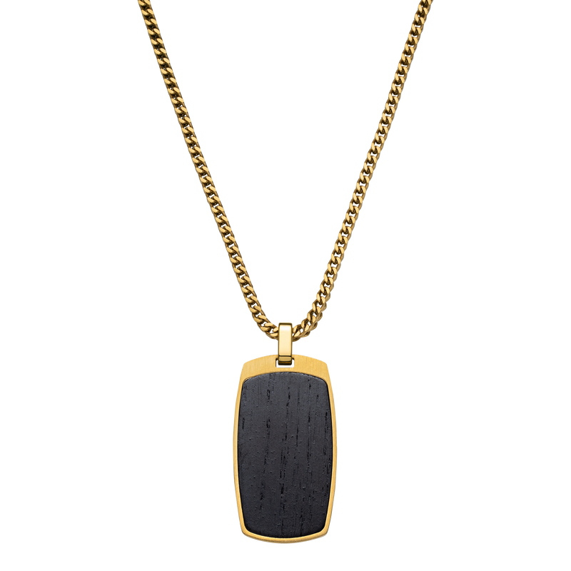 Marco Männerkette Mooreiche Gold