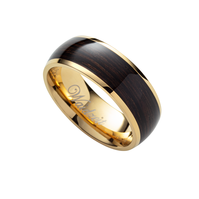 Waidzeit Herrenring Mooreiche Edelstahl Austrian Design Holzschmuck nachhaltigschenken