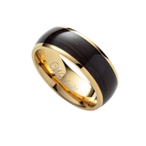 Harmonie Ring Herren Gold  & Schwarz breit