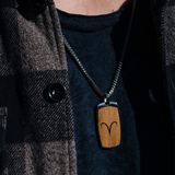 Maximilian Männerkette nachtschwarz Mooreiche