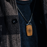 Maximilian Männerkette nachtschwarz Mooreiche