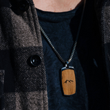 Maximilian Männerkette nachtschwarz Mooreiche