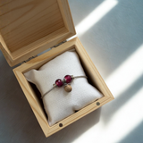 Bordeaux Silberarmband