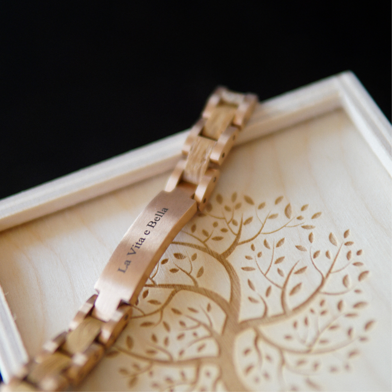 Individuelle Gravur - Edelstahlelement