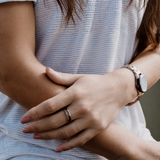 Harmonie Ring Damen Silber & Holz