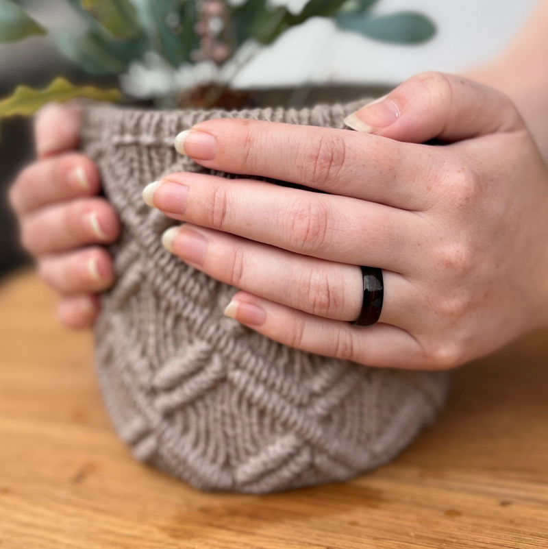 Harmonie Ring Damen Schwarz