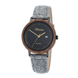Max Herrenuhr schwarz mit Lodenarmband