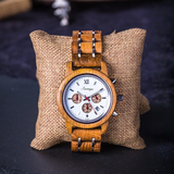 Chronograph Barrique Reservé Herrenuhr mit Holzband