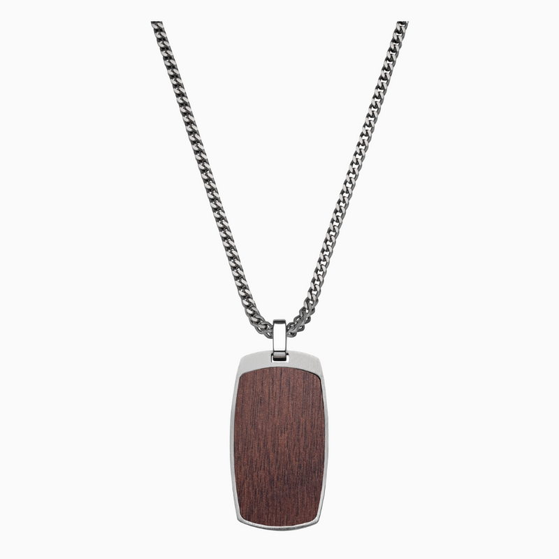 Waidzeit Holzkette Halskette Männerschmuck Männerkette Geschenk für Ihn Austrian Design personalisierte Geschenke Walnuss Herrenschmuck ShopinAustria Geschenk