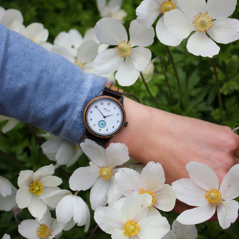 White Ice Holzband Damen